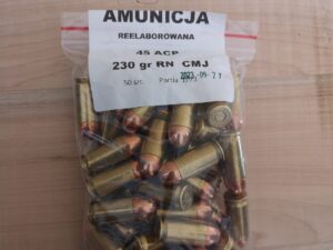 Amunicja Reelaborowana bastion 45acp 230gr (50szt)1,8zł/szt