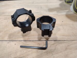 Montaż lunety szyna-11mm tubus-30mm wysokość-14mm ( 2częściowy)