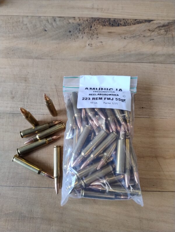 Amunicja Reelaborowana Bastion 55gr .223 rem (1szt-1.95zł) 500szt